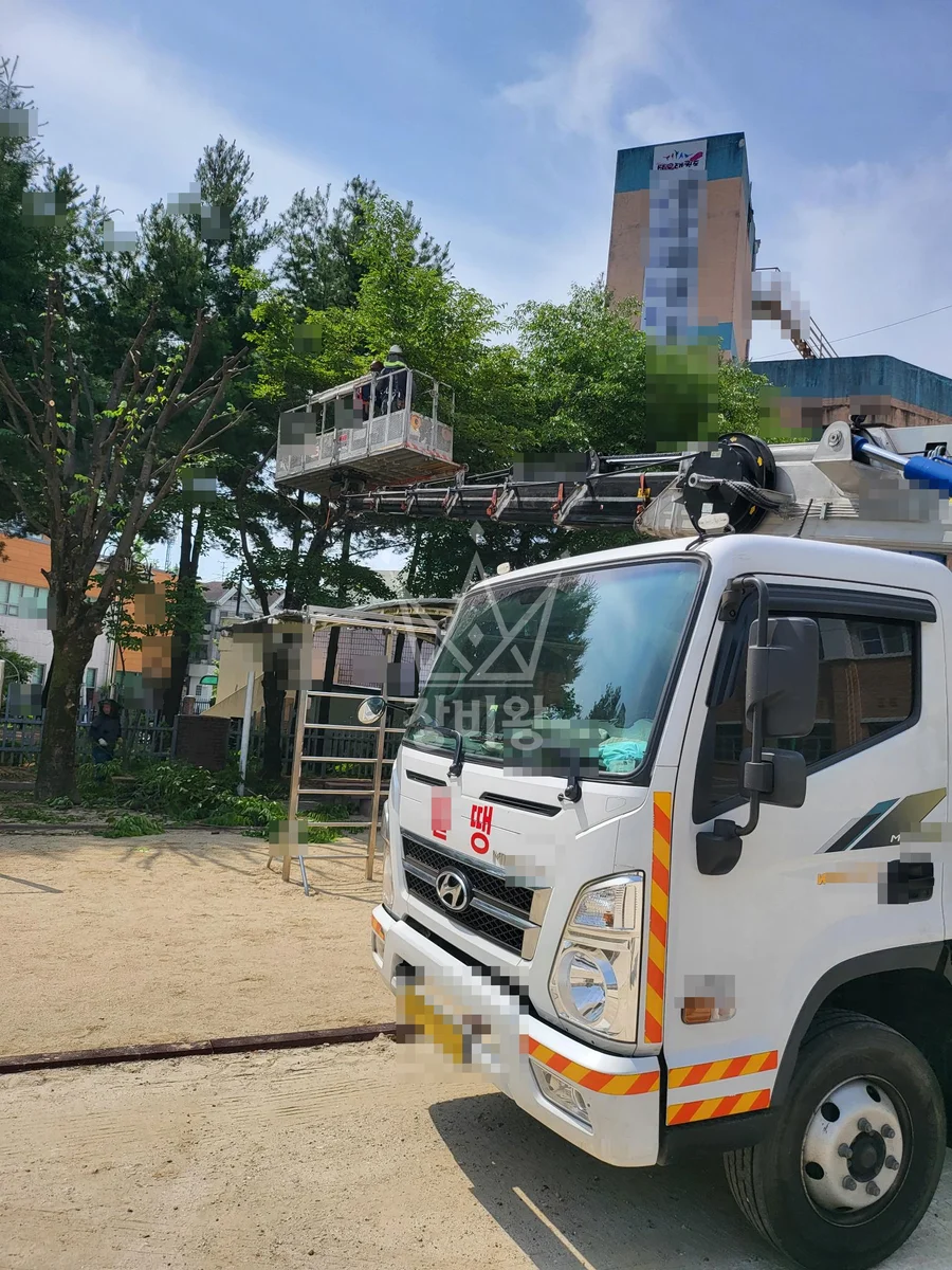 대전 서구 장안동 스카이차 CCTV 작업 현장
