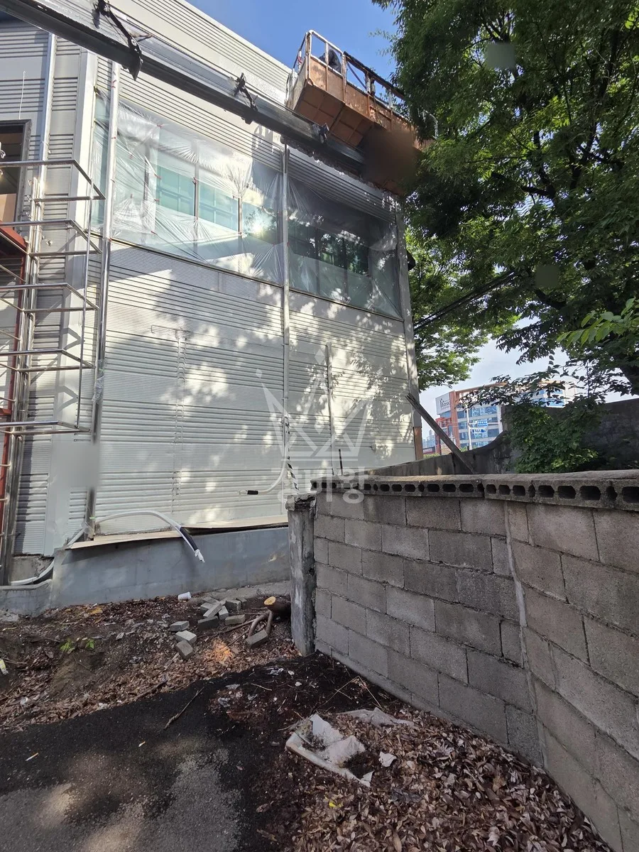 대구 스카이차 간판 작업 현장