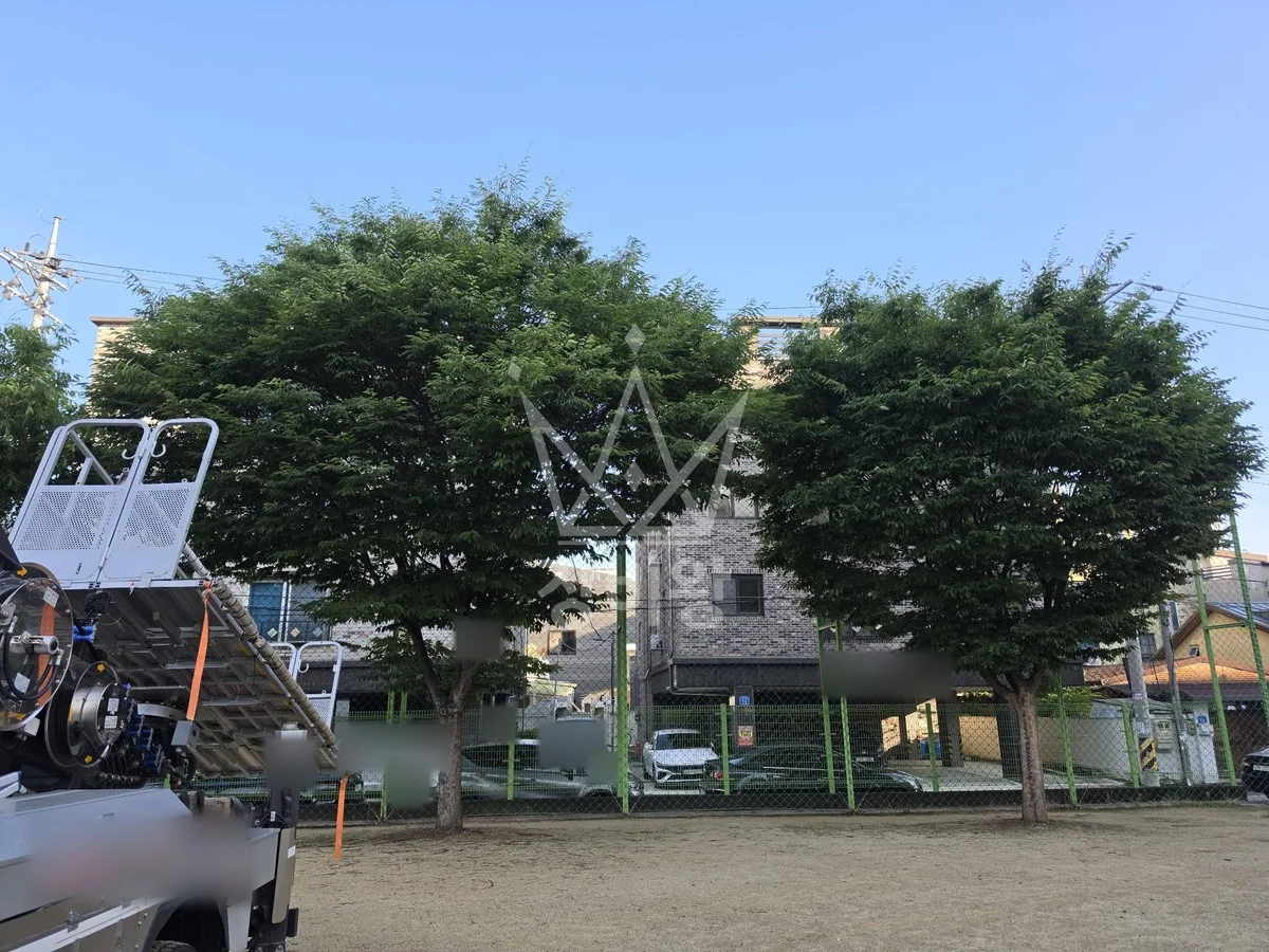대전 서구 오동 스카이차 간판 작업 현장