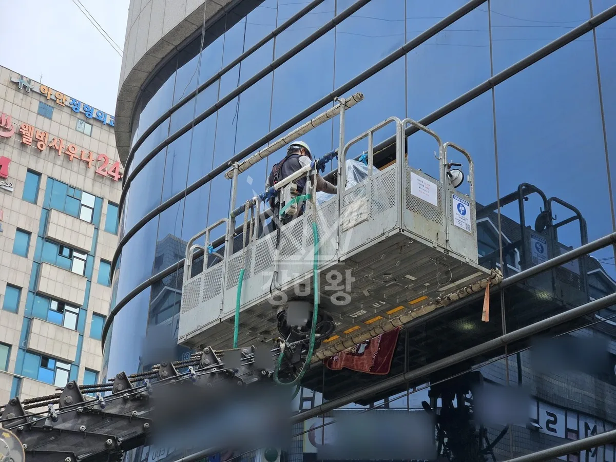 경기 광명시 스카이차 CCTV 작업 현장