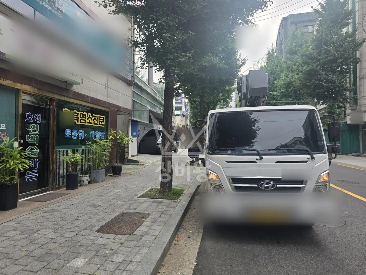 서울 송파구 송파동 스카이차 CCTV 작업 현장