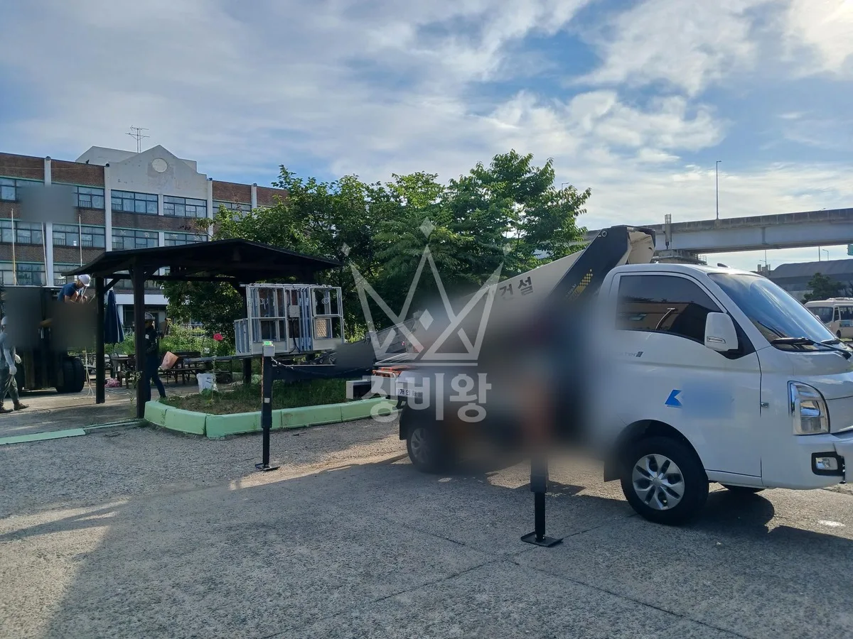 인천 영종구 을왕동 스카이차 철골 작업 현장