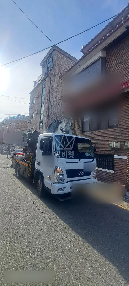 서울 강서구 등촌동 스카이차 외벽 작업 작업 현장