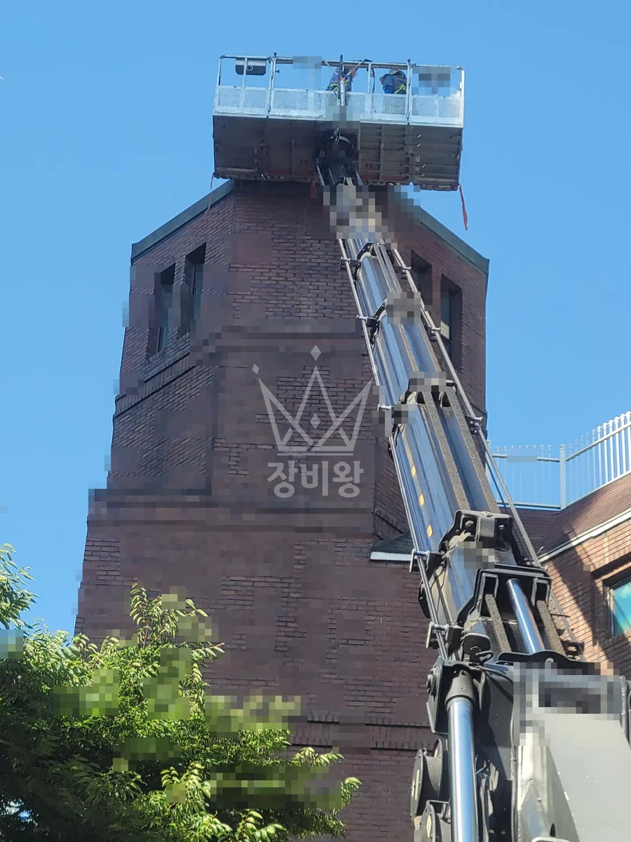 서울 성북구 길음동 스카이차 외벽 작업 작업 현장