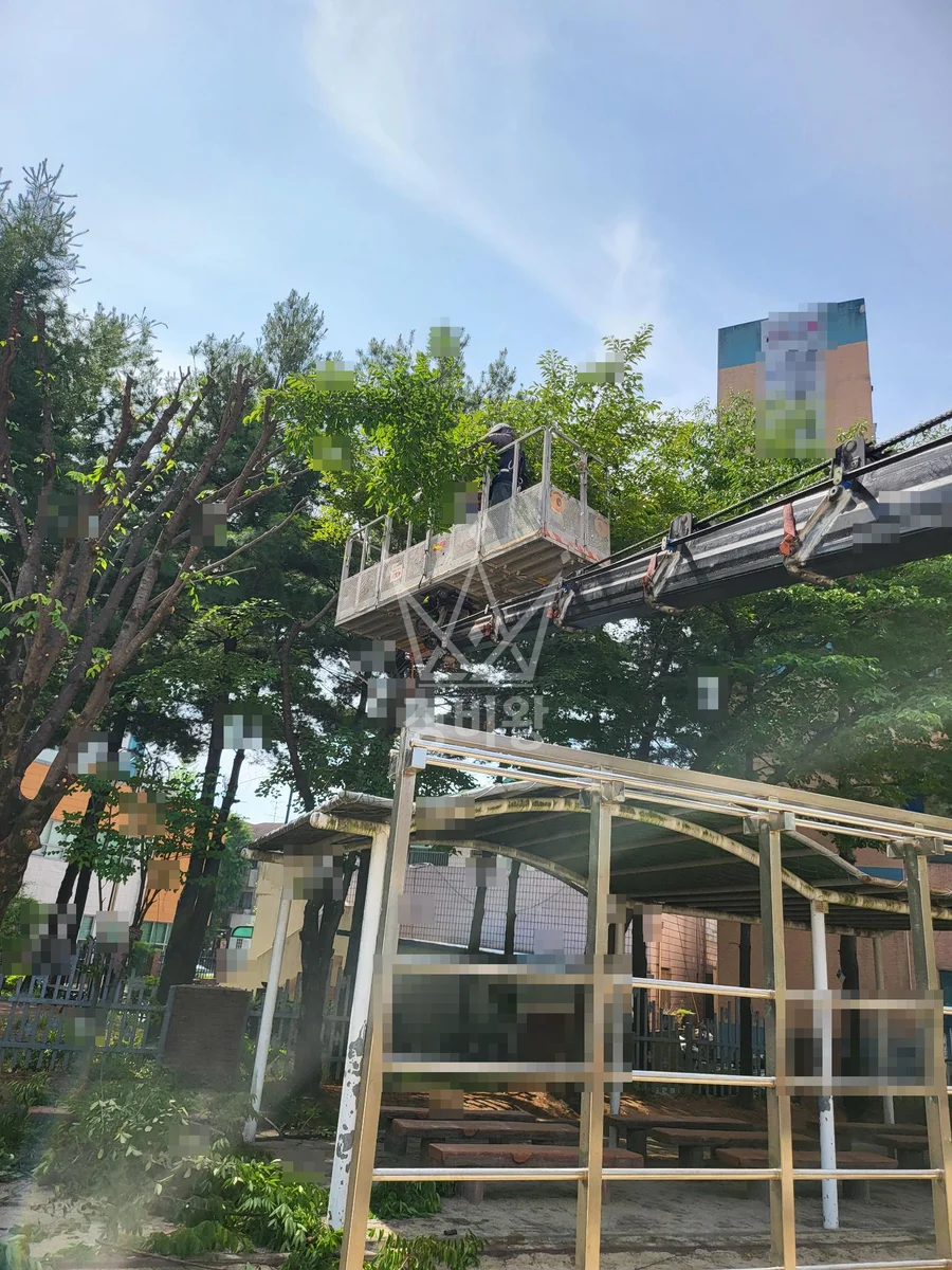대전 스카이차 CCTV 작업 현장