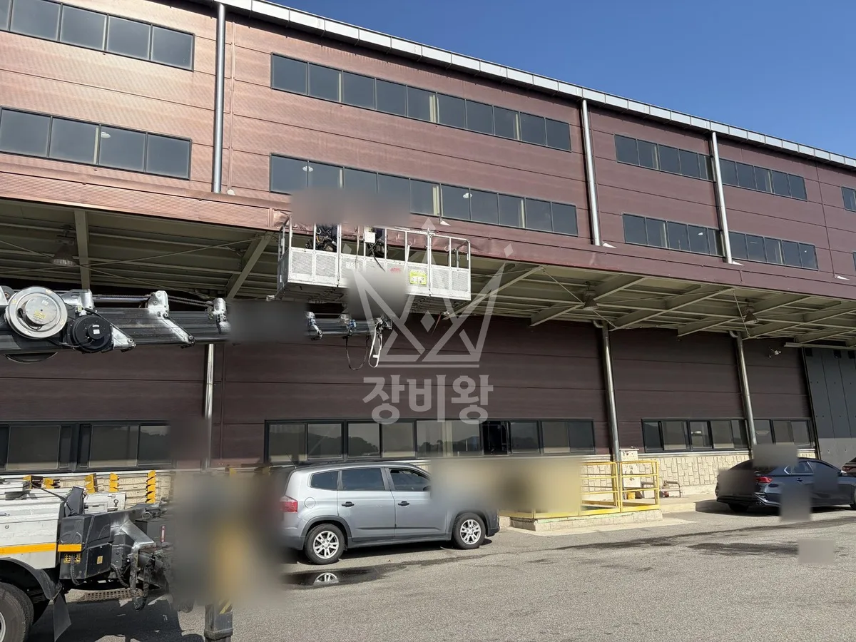 충남 보령시 죽정동 스카이차 지붕 공사 작업 현장