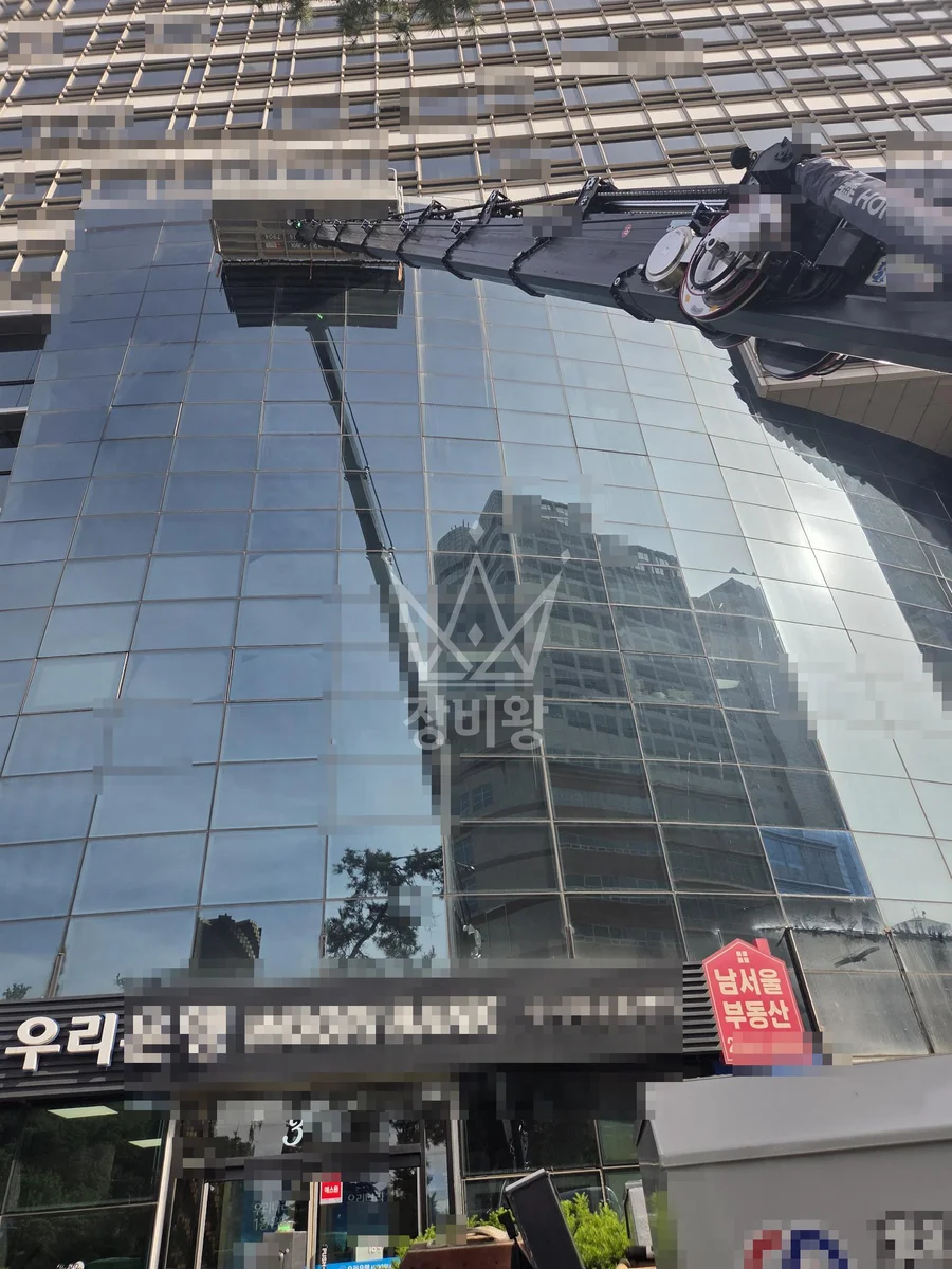 서울 강남구 삼성동 스카이차 철골 작업 현장