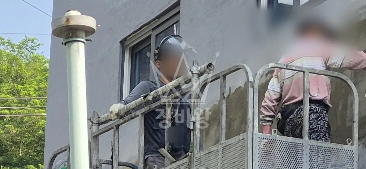 전북 군산시 스카이차 CCTV 작업 현장