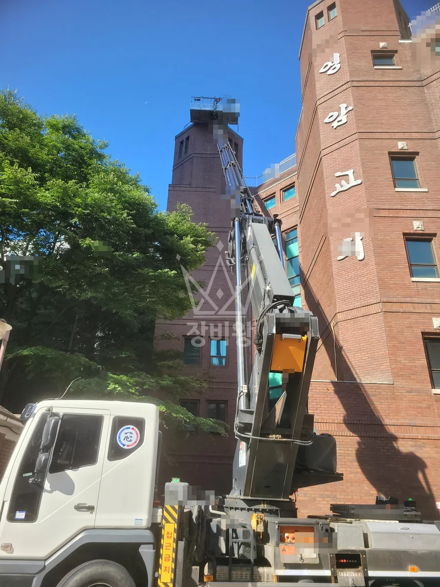 서울 성북구 장위동 스카이차 외벽 작업 작업 현장