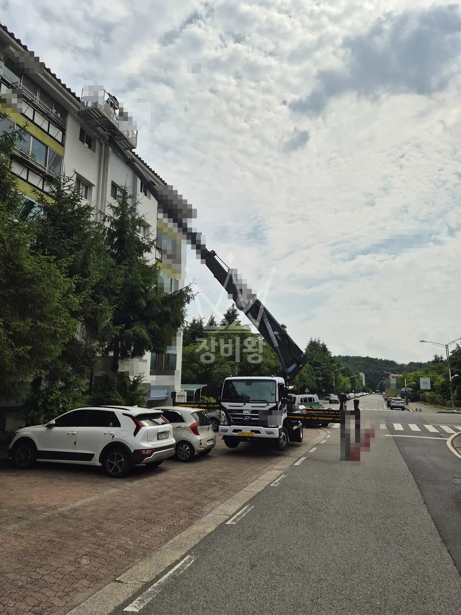 전남 장흥군 스카이차 수목 관리 작업 현장