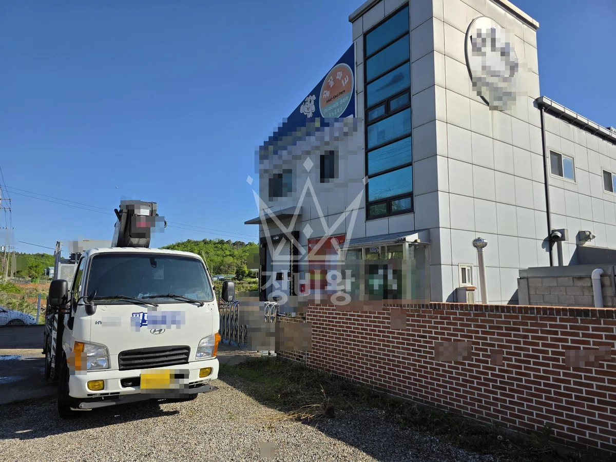 경기 고양시일산동구 정발산동 스카이차 외벽 작업 작업 현장