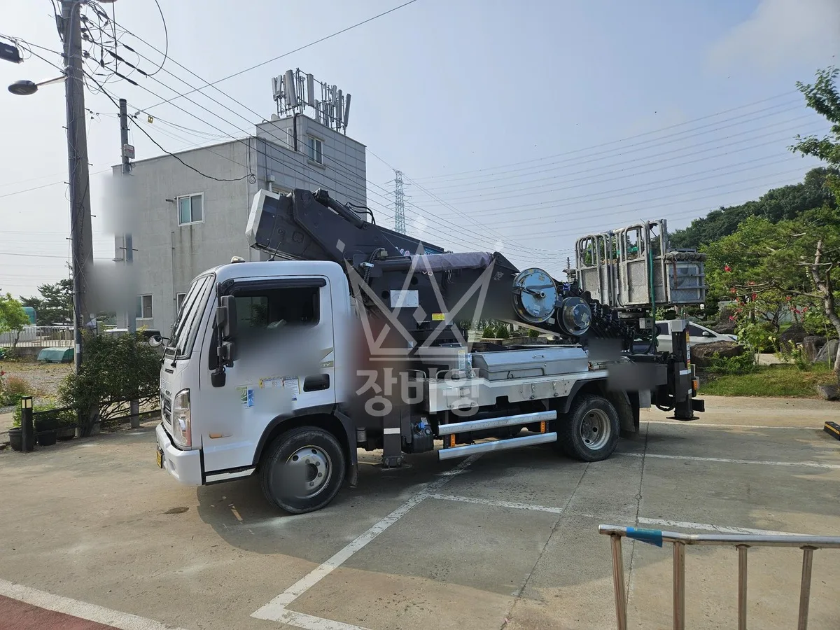 경기 평택시 도일동 스카이차 CCTV 작업 현장