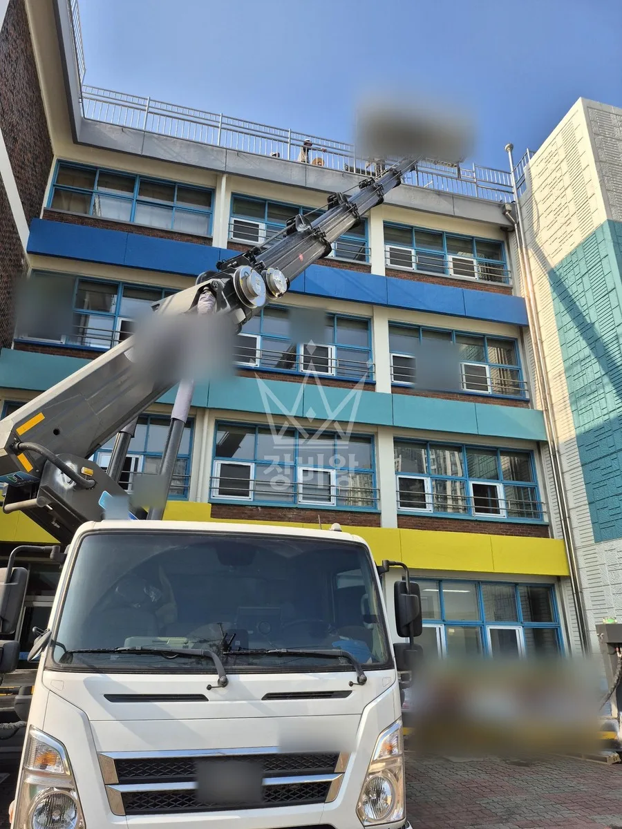 경기 안산시상록구 스카이차 에어컨 작업 현장