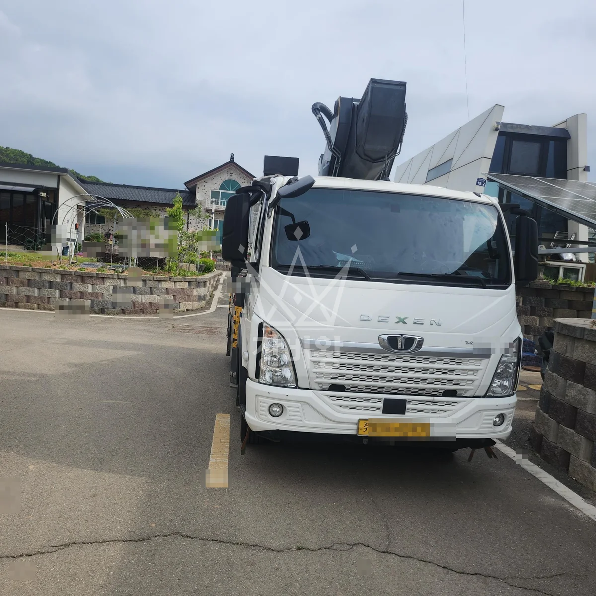 인천 강화군 스카이차 조경 작업 현장