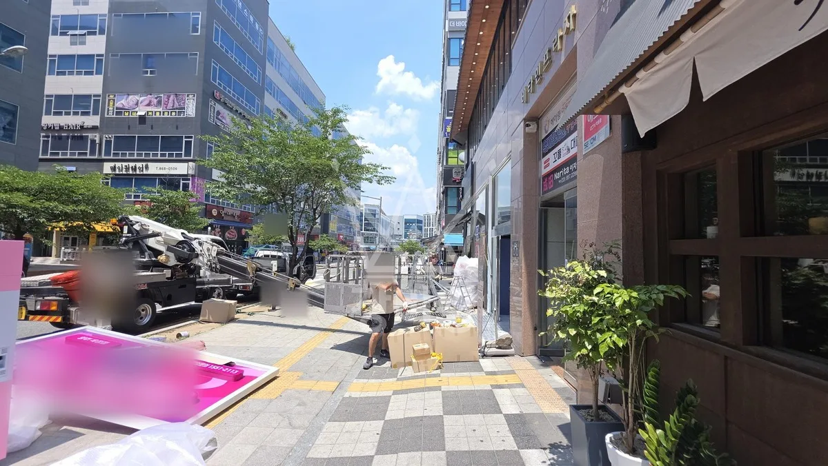 경기 안산시상록구 수암동 스카이차 철골 작업 현장