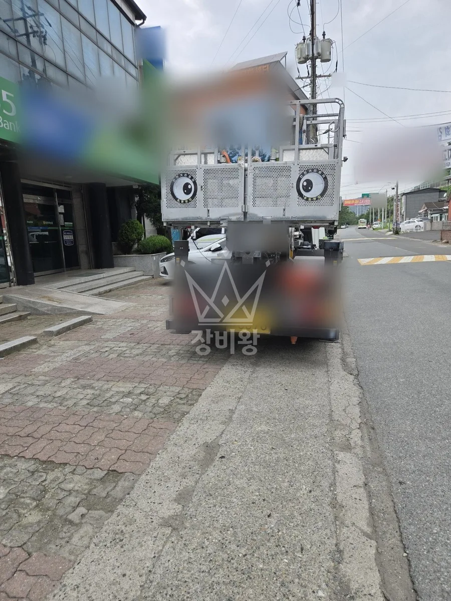 경북 영주시 스카이차 지붕 공사 작업 현장
