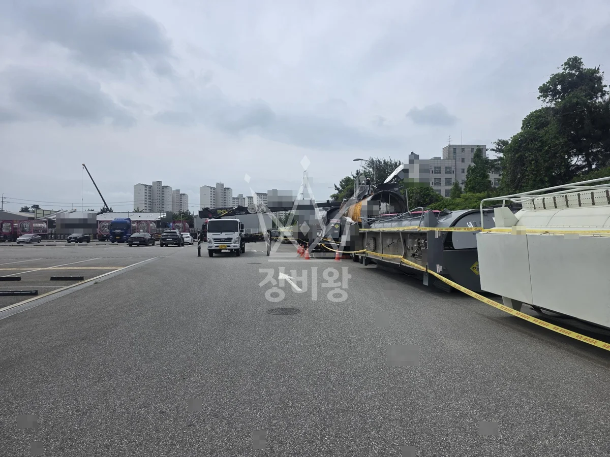 충남 보령시 천북면 스카이차 외벽 작업 작업 현장