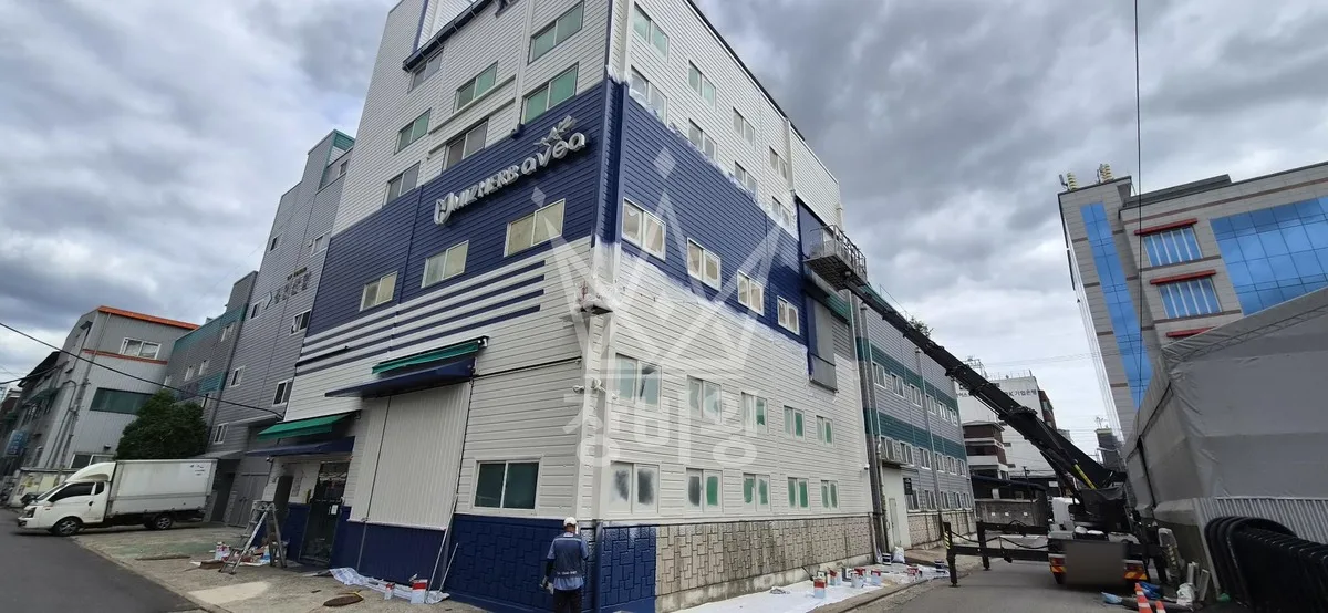 경기 용인시기흥구 서천동 스카이차 철골 작업 현장