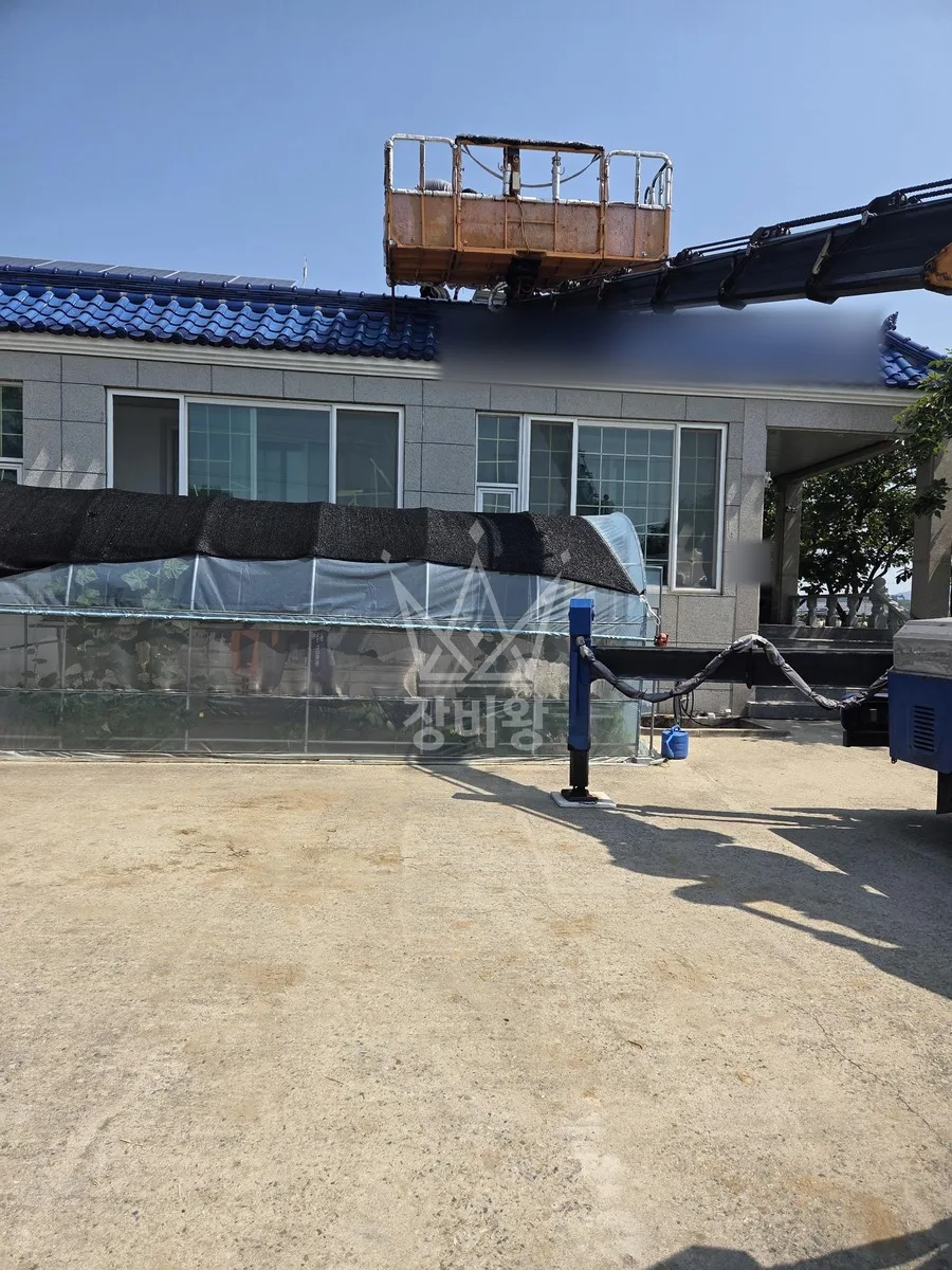경북 구미시 스카이차 에어컨 작업 현장