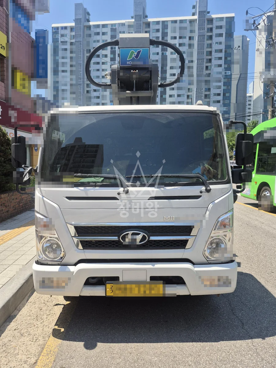 인천 제물포구 신생동 스카이차 유리 작업 현장