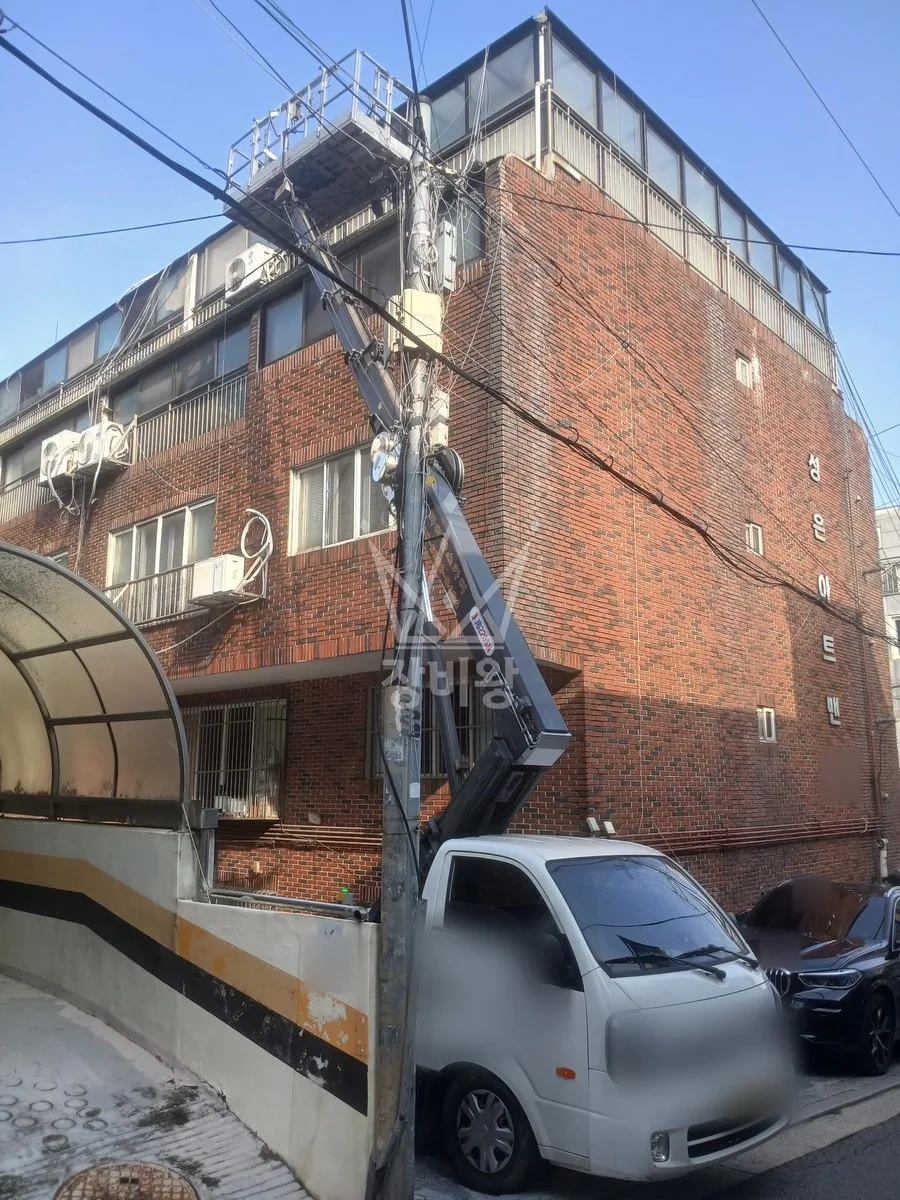 서울 강서구 가양동 스카이차 외벽 작업 작업 현장
