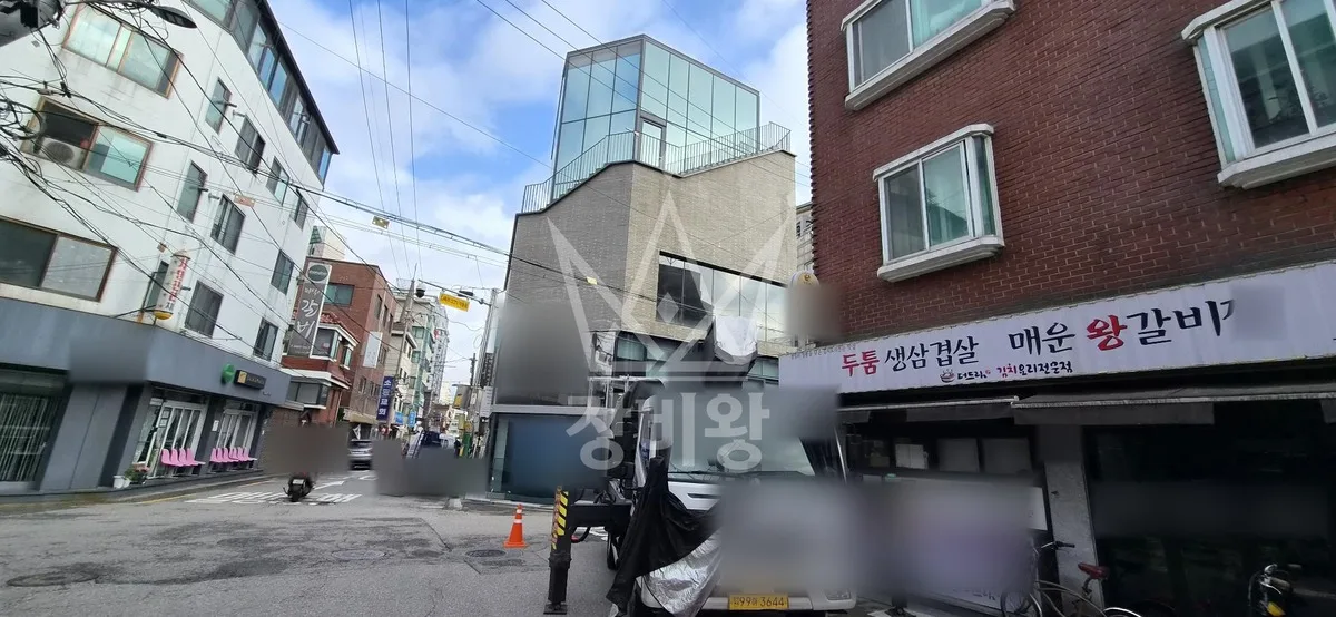 서울 마포구 아현동 스카이차 외벽 작업 작업 현장