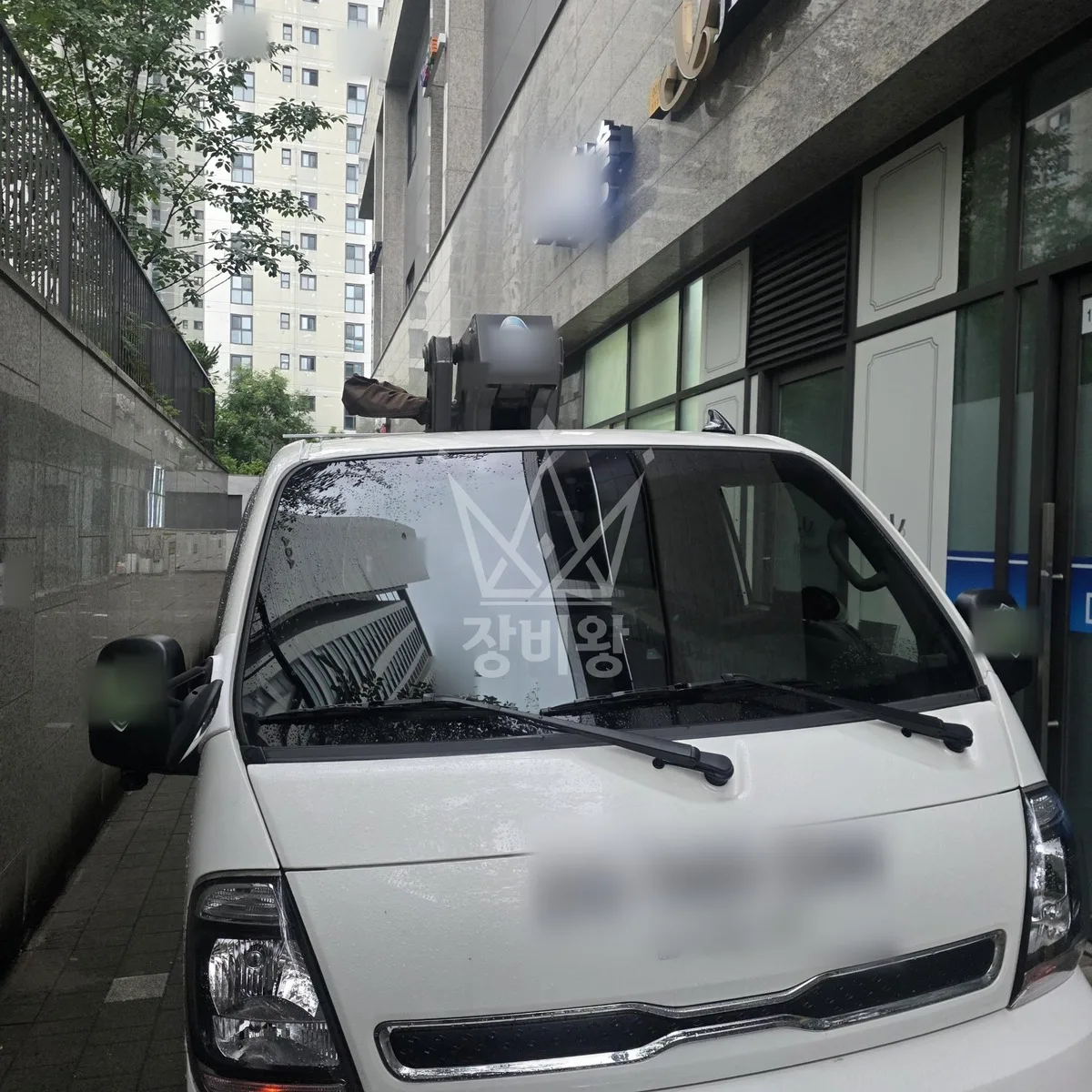 서울 송파구 석촌동 스카이차 외벽 작업 작업 현장