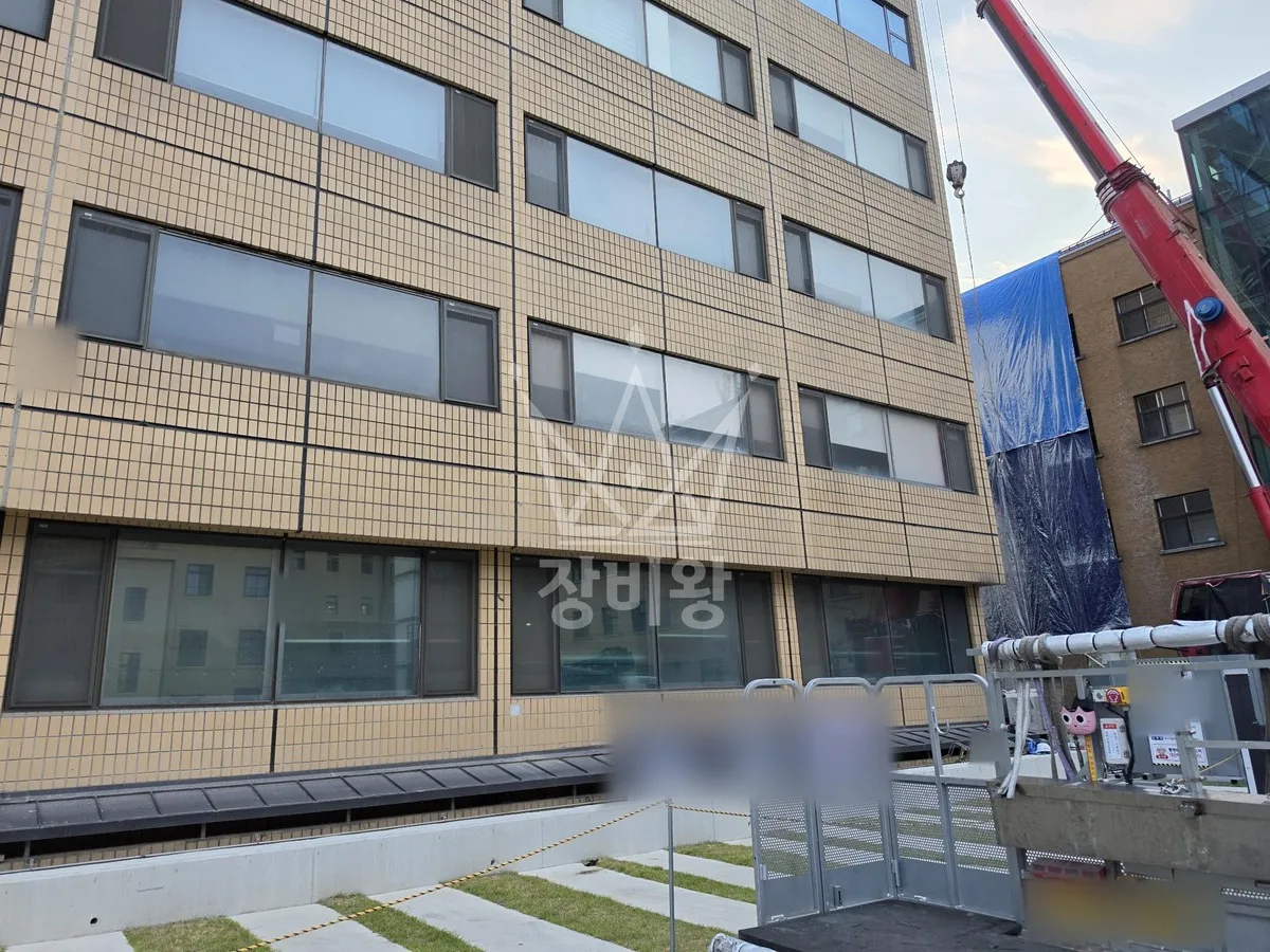 충북 청주시 스카이차 에어컨 작업 현장
