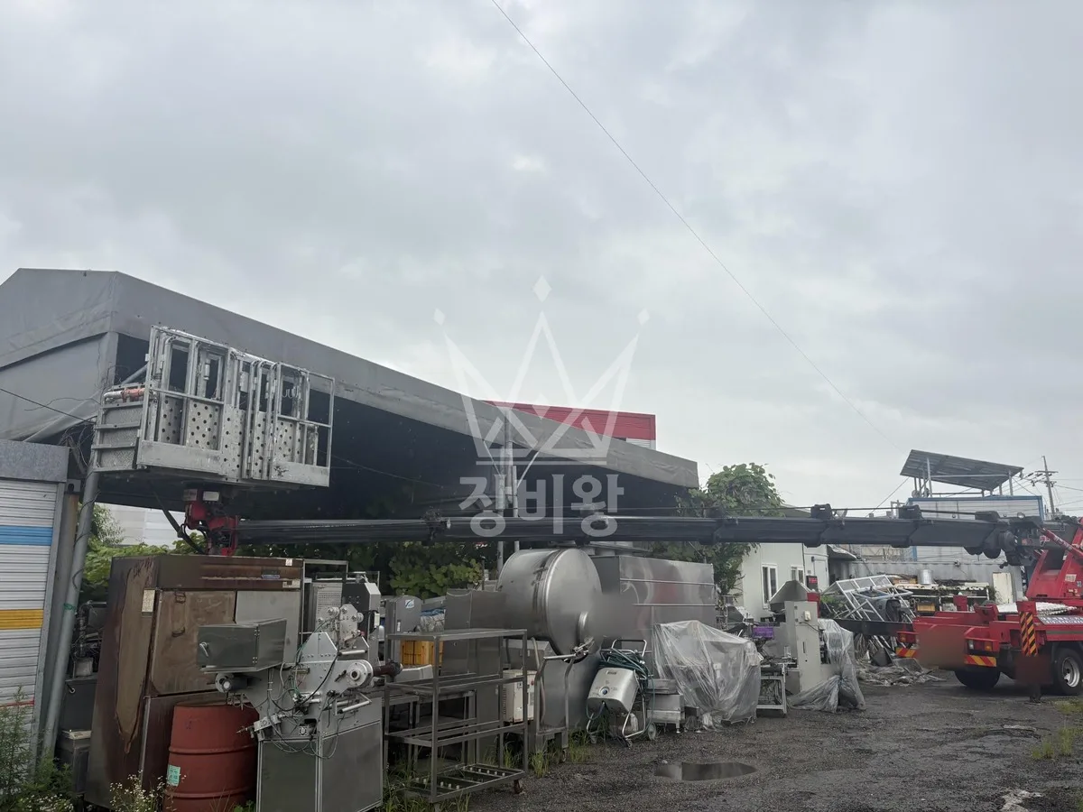 충북 영동군 상촌면 스카이차 간판 작업 현장