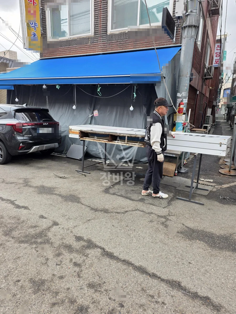 인천 미추홀구 주안동 스카이차 간판 작업 현장