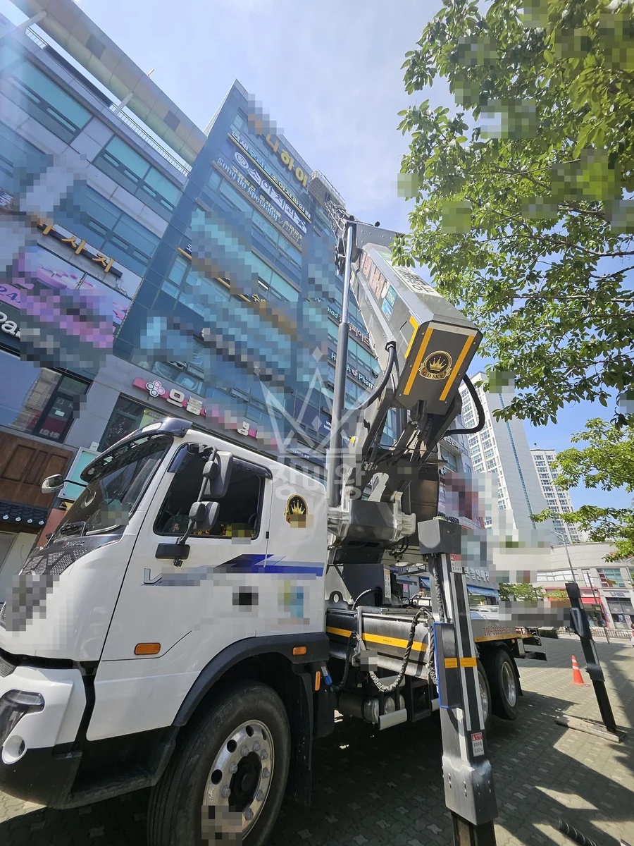 인천 제물포구 인현동 스카이차 외벽 작업 작업 현장