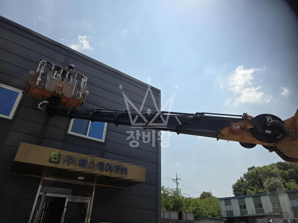 경북 김천시 스카이차 외벽 작업 작업 현장