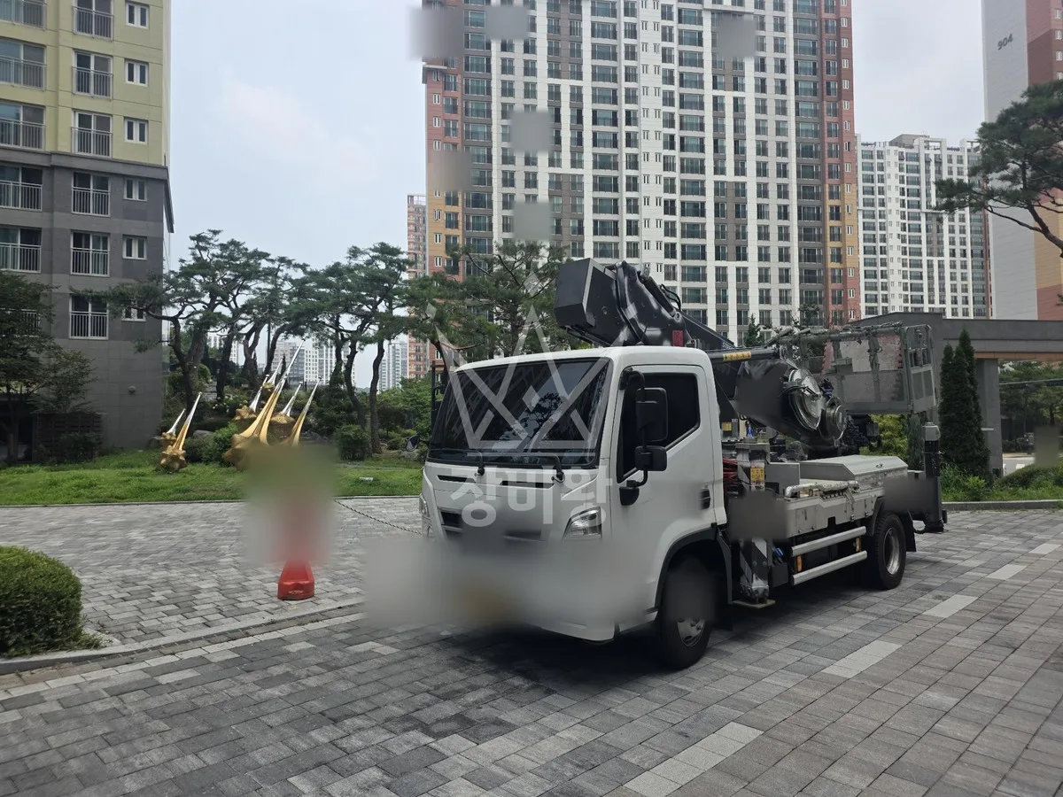 경기 화성시병점구 스카이차 에어컨 작업 현장