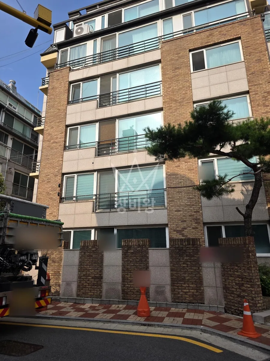 서울 서초구 반포동 스카이차 유리 작업 현장