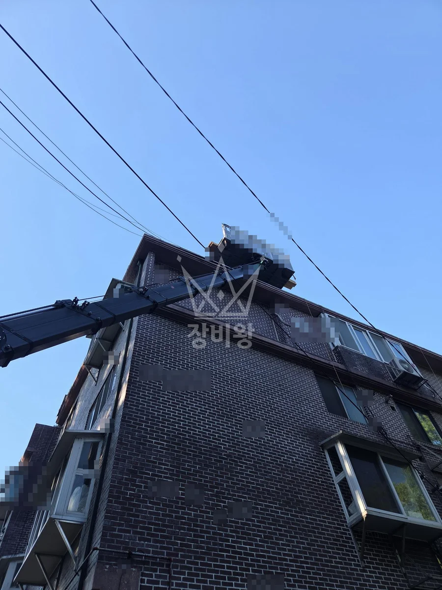 서울 도봉구 스카이차 지붕 공사 작업 현장