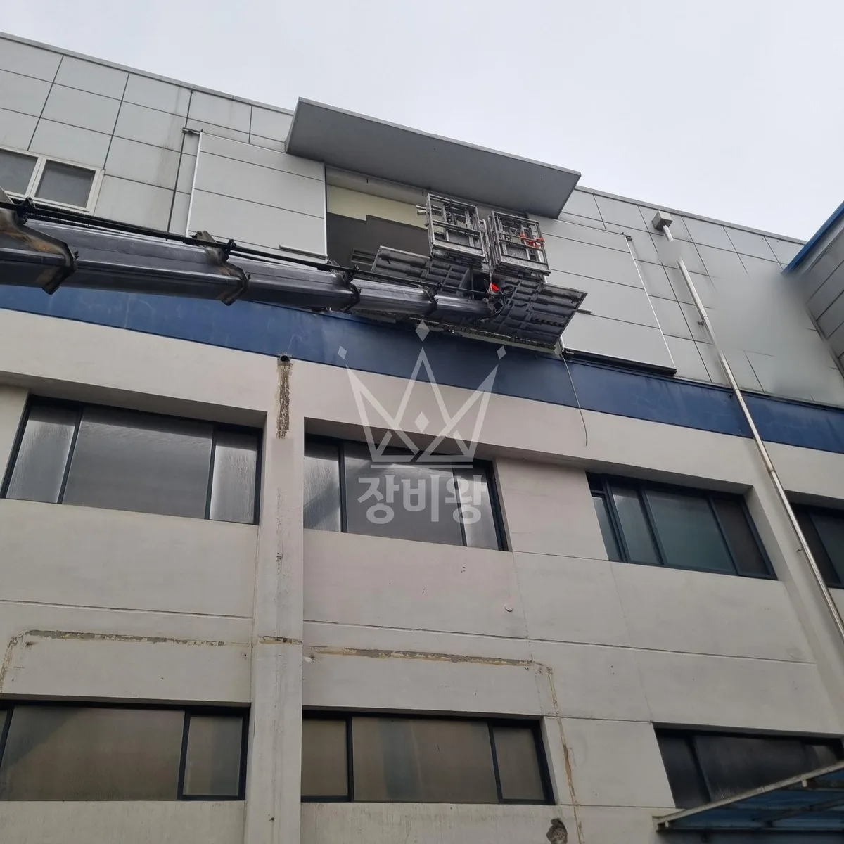 인천 남동구 만수동 스카이차 에어컨 작업 현장