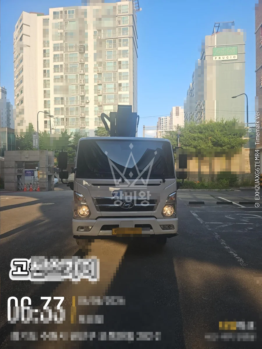경기 연천군 백학면 스카이차 외벽 작업 작업 현장