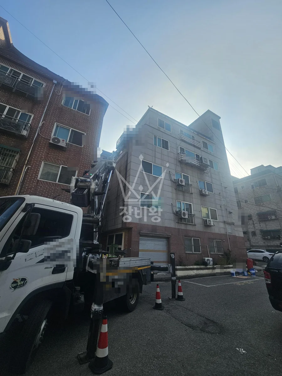 경기 수원시 스카이차 에어컨 작업 현장