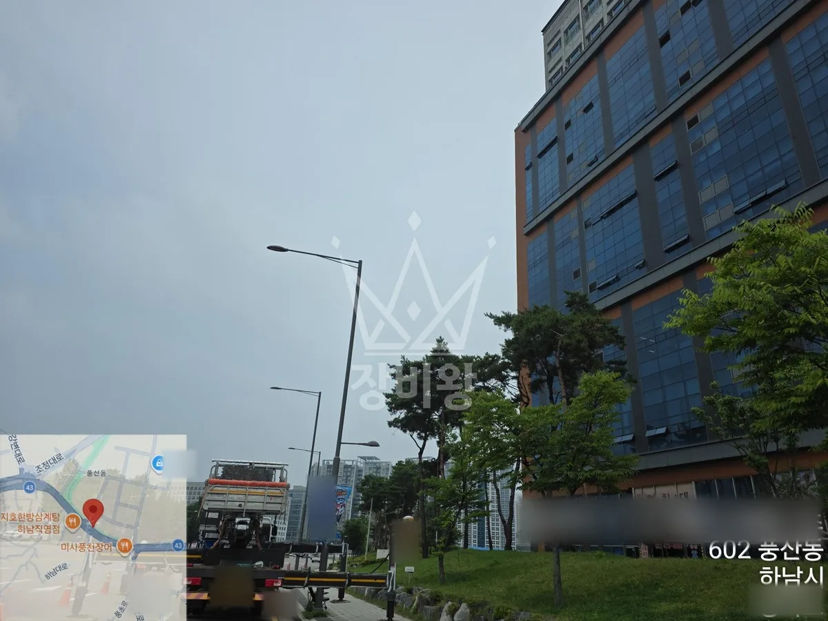 경기 화성시병점구 스카이차 외벽 작업 작업 현장