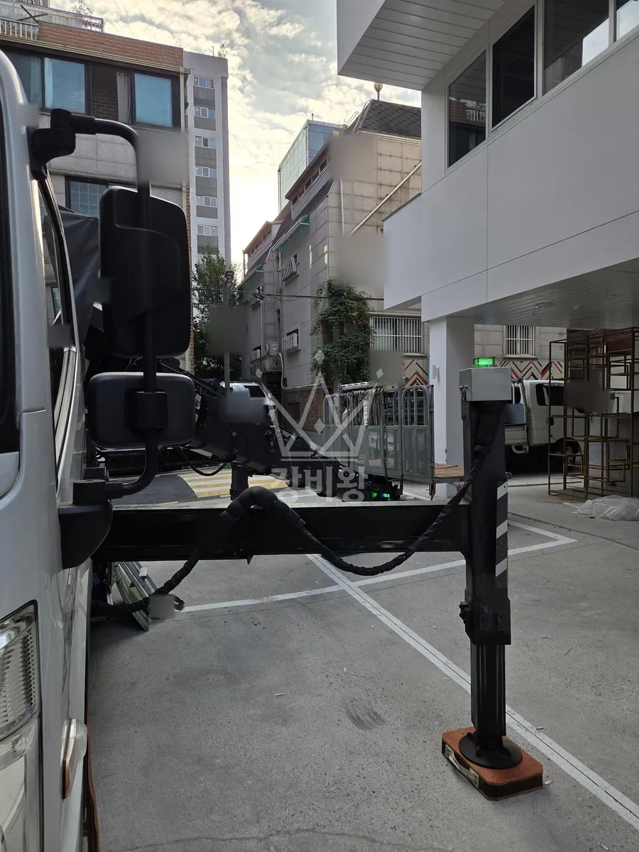서울 강남구 도곡동 스카이차 유리 작업 현장