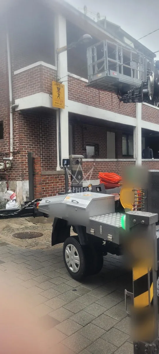 서울 서대문구 스카이차 간판 작업 현장