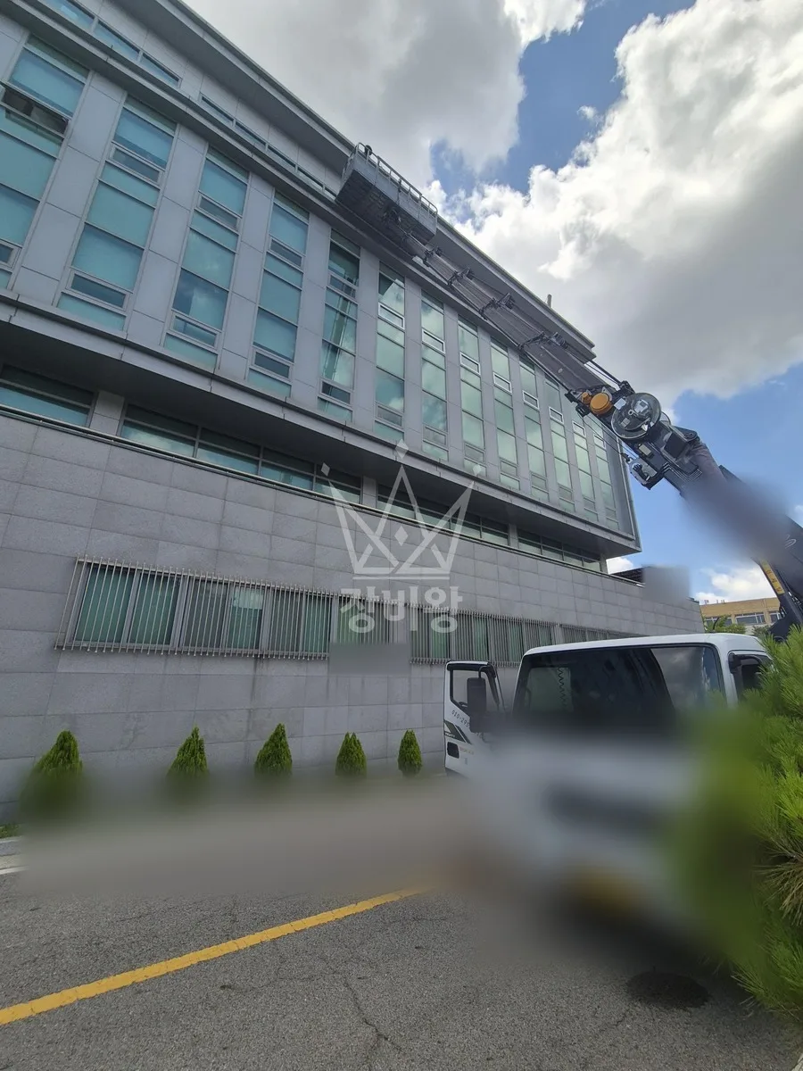 서울 용산구 한강로3가 스카이차 CCTV 작업 현장