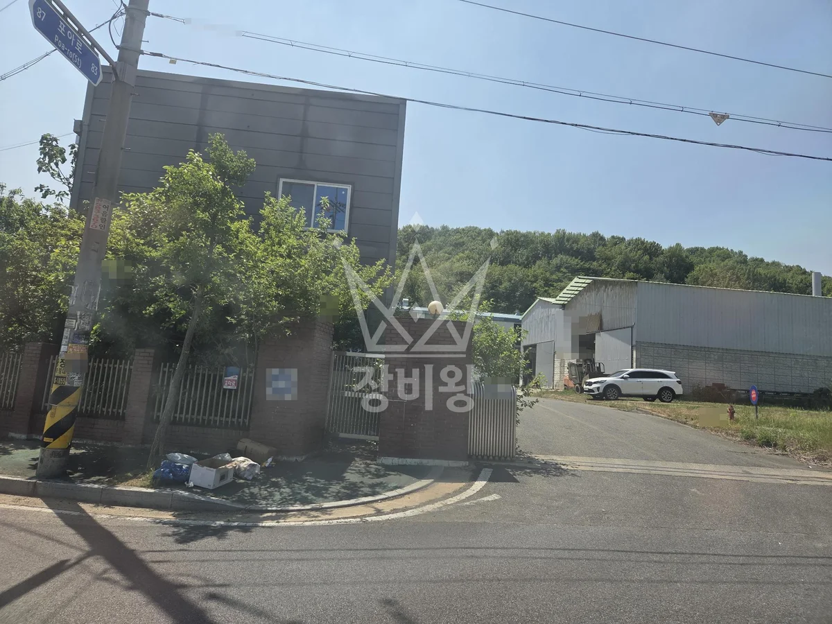 경북 봉화군 스카이차 자재 양중 작업 현장