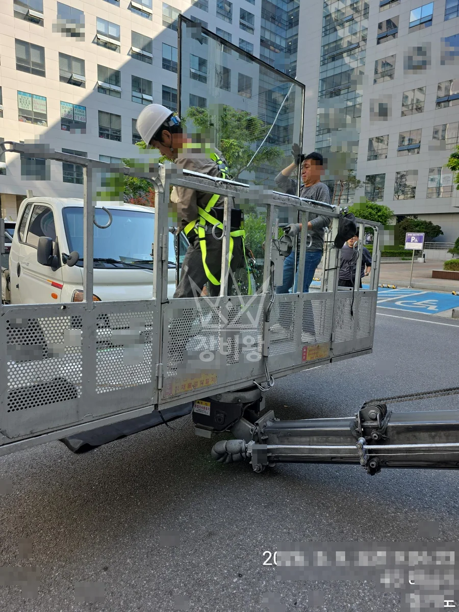 경기 하남시 미사동 스카이차 CCTV 작업 현장