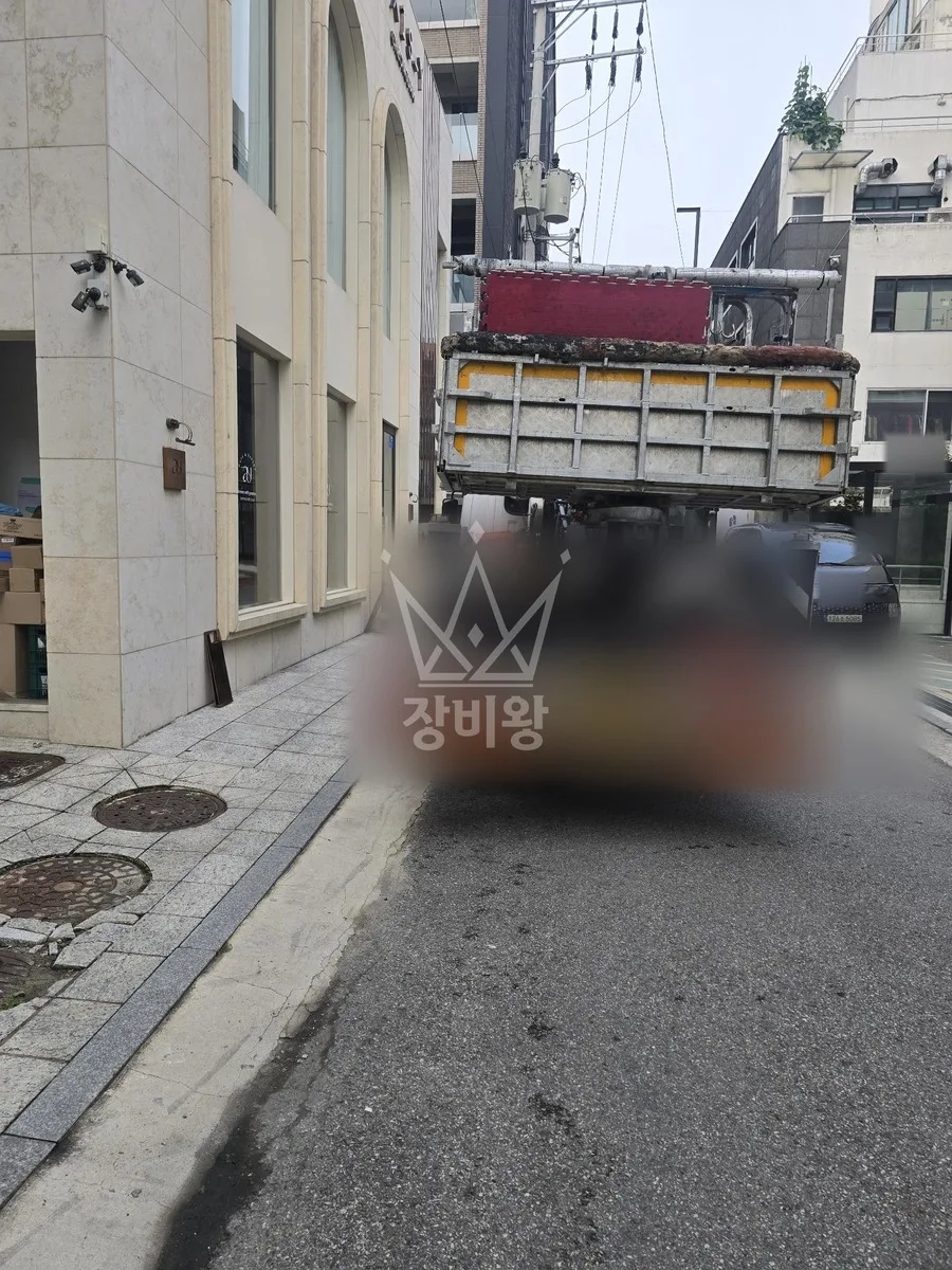 서울 스카이차 외벽 작업 작업 현장