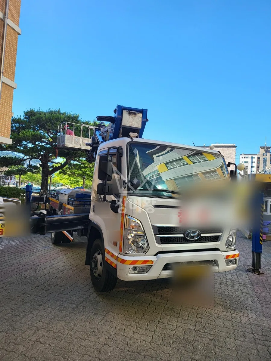 대전 대덕구 덕암동 스카이차 철골 작업 현장