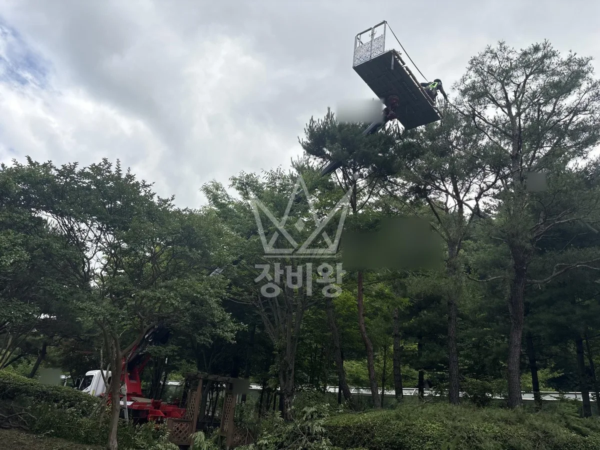 대전 서구 장안동 스카이차 CCTV 작업 현장