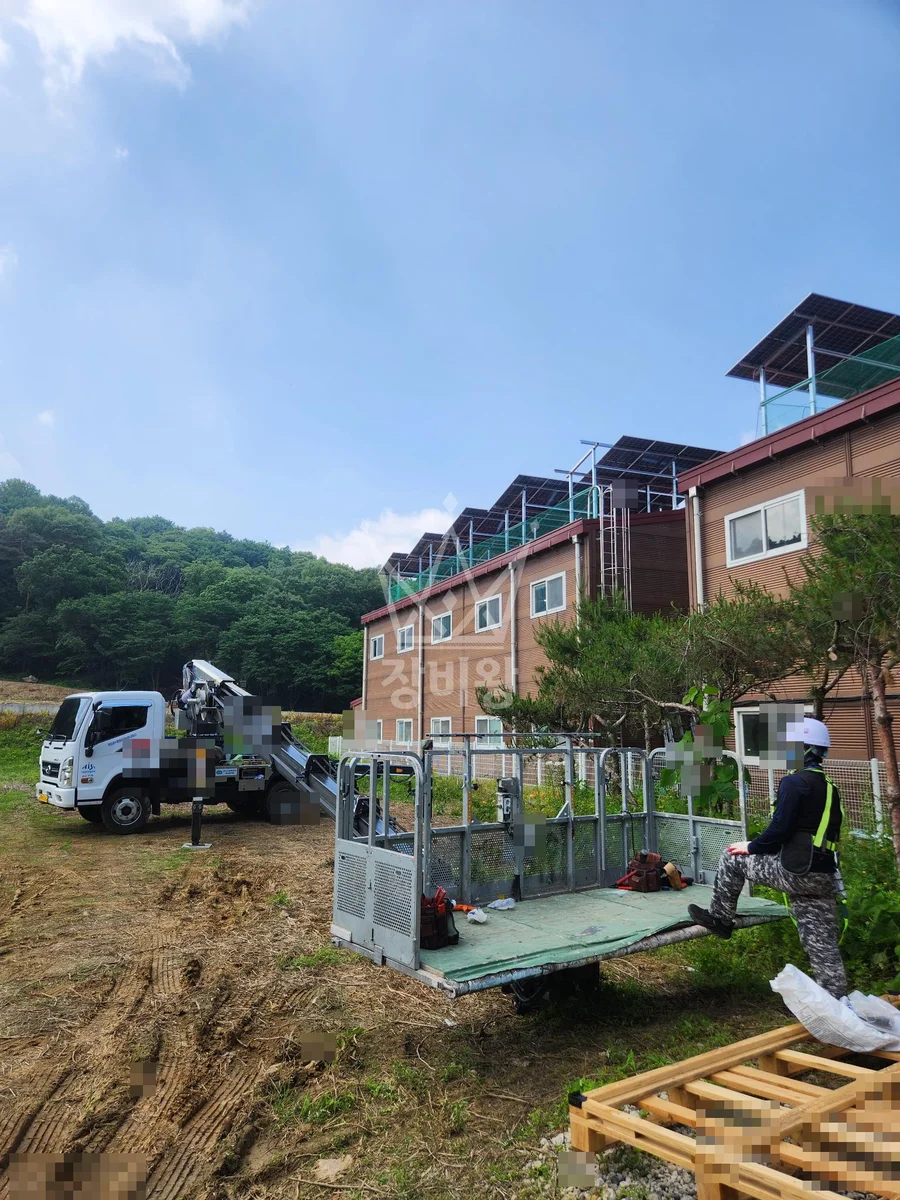 경기 화성시효행구 비봉면 유포리 스카이차 에어컨 작업 현장
