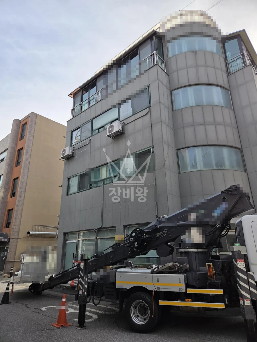 인천 제물포구 답동 스카이차 에어컨 작업 현장