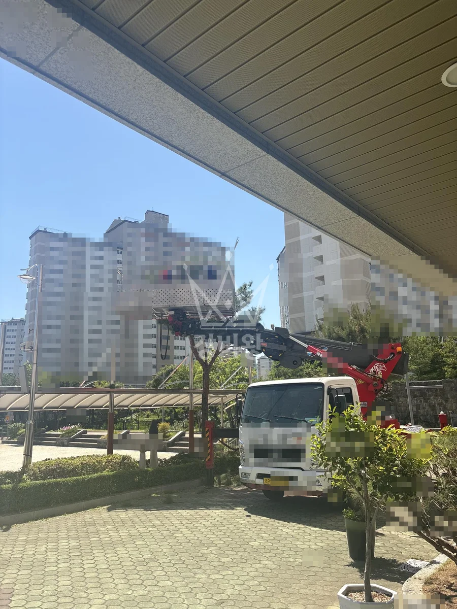 제주 제주시 우도면 서광리 스카이차 지붕 공사 작업 현장
